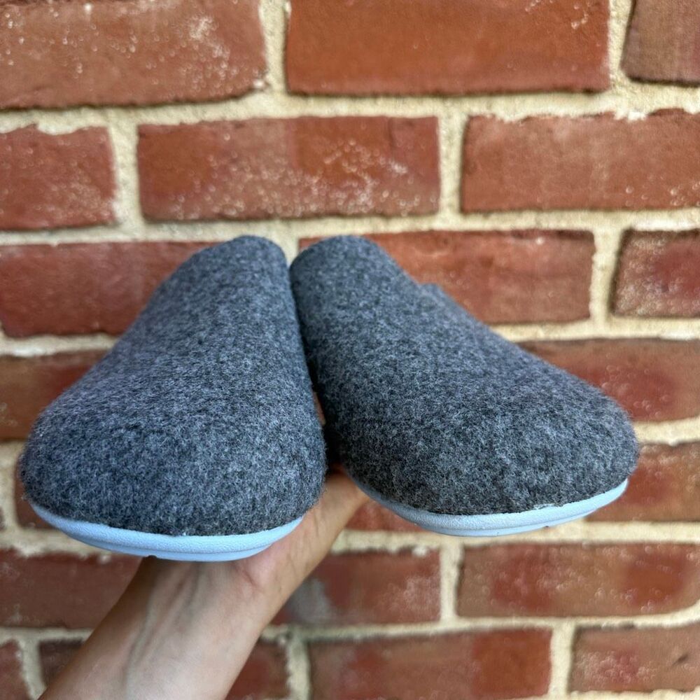 Clearwaters Comfort Slingback Slipper Clog Sherpa Lined Gray Blue EUR 45 NEW - Picture 8 of 11